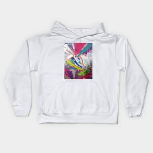 "Colorful Artsy Sneakers" Kids Hoodie